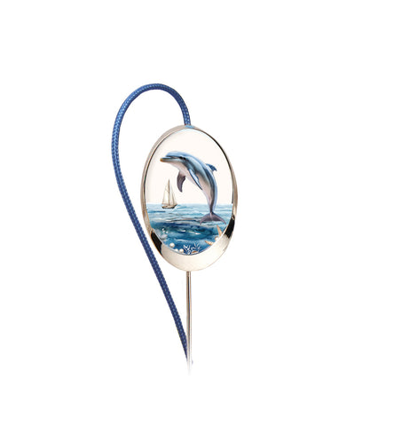 (01051) Dolphin Breaching Illustration Bookflip
