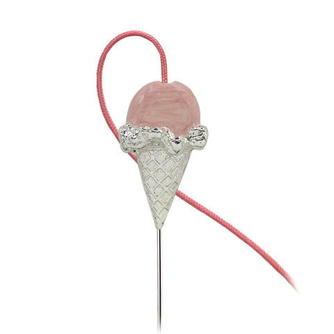 (02072) Strawberry Ice Cream Cone Bookflip